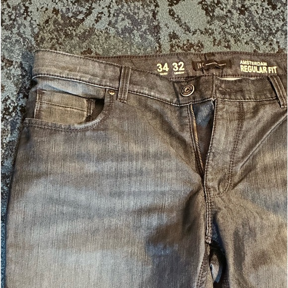 Men’s INC Amsterdam regular fit 34/32 blue jeans - Picture 4 of 8